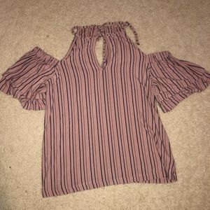 American Eagle Soft and Sexy Open Shoulder Top